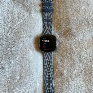 Fitbit sense with Pendleton woven band